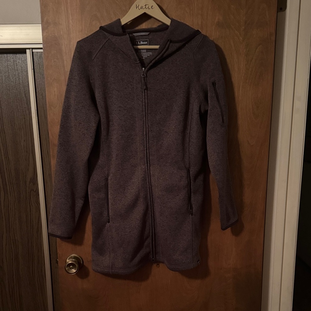 L.L. Bean Charcoal Hooded Jacket